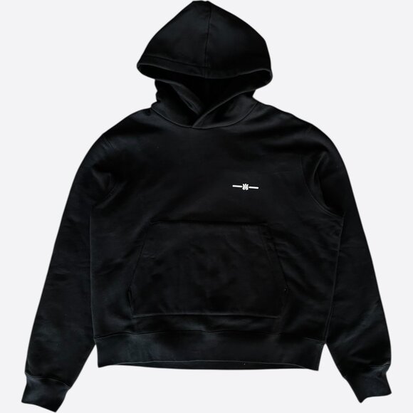 Amiri Black & White Mini MA Bar Logo Hoodie - Picture 1 of 4